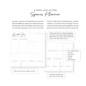 2026 Spaces Planner - Linen