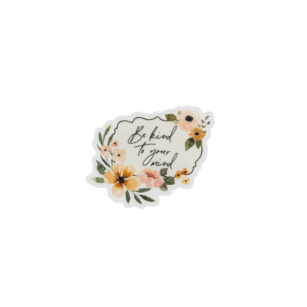 Clear Vinyl Quote Floral Sticker | Charlotte Floral