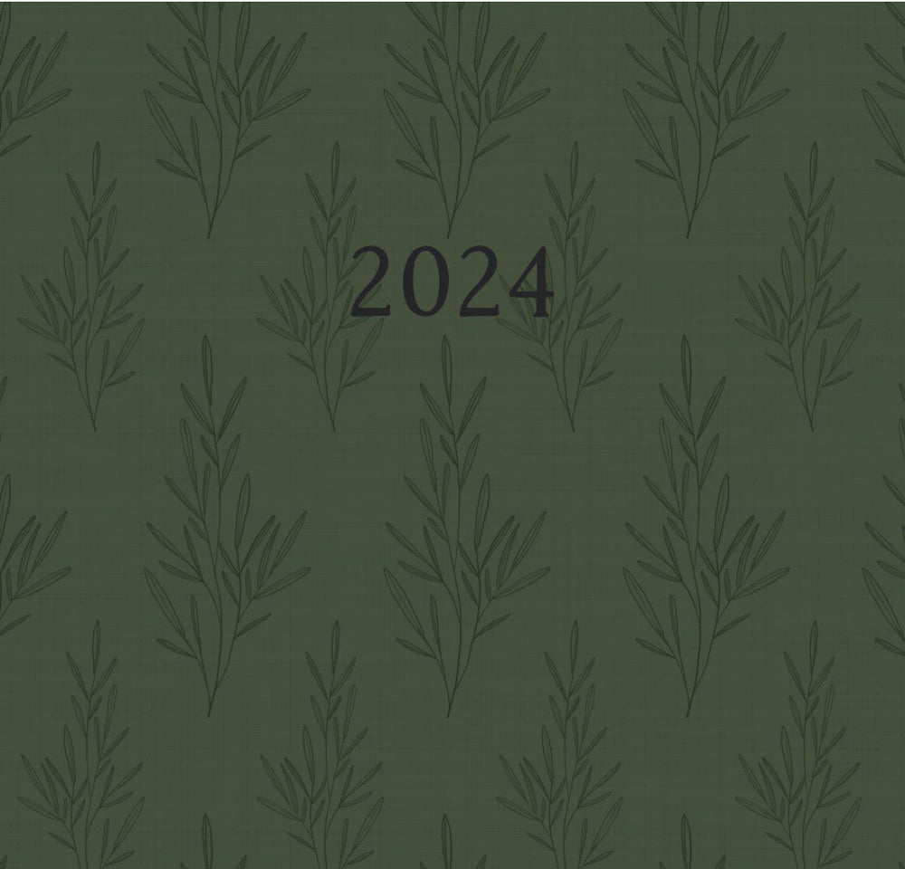 2024 Spaces Planner - Dark Green Sprig