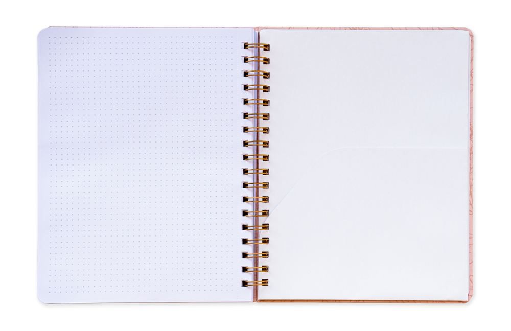 Notes and Spaces Book - Soft Rose